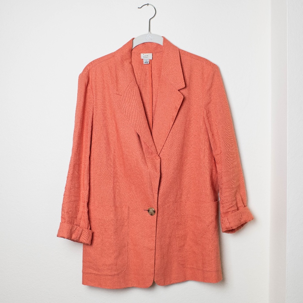 A New Day Coral Relaxed Blazer